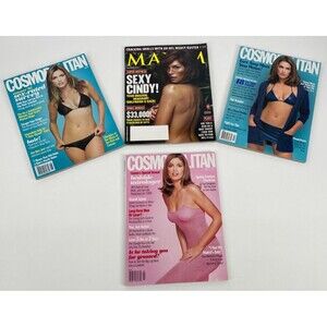 Cindy Crawford Magazine Lot Cosmopolitan 1997 1998 Maxim 2005 Supermodel Y2K